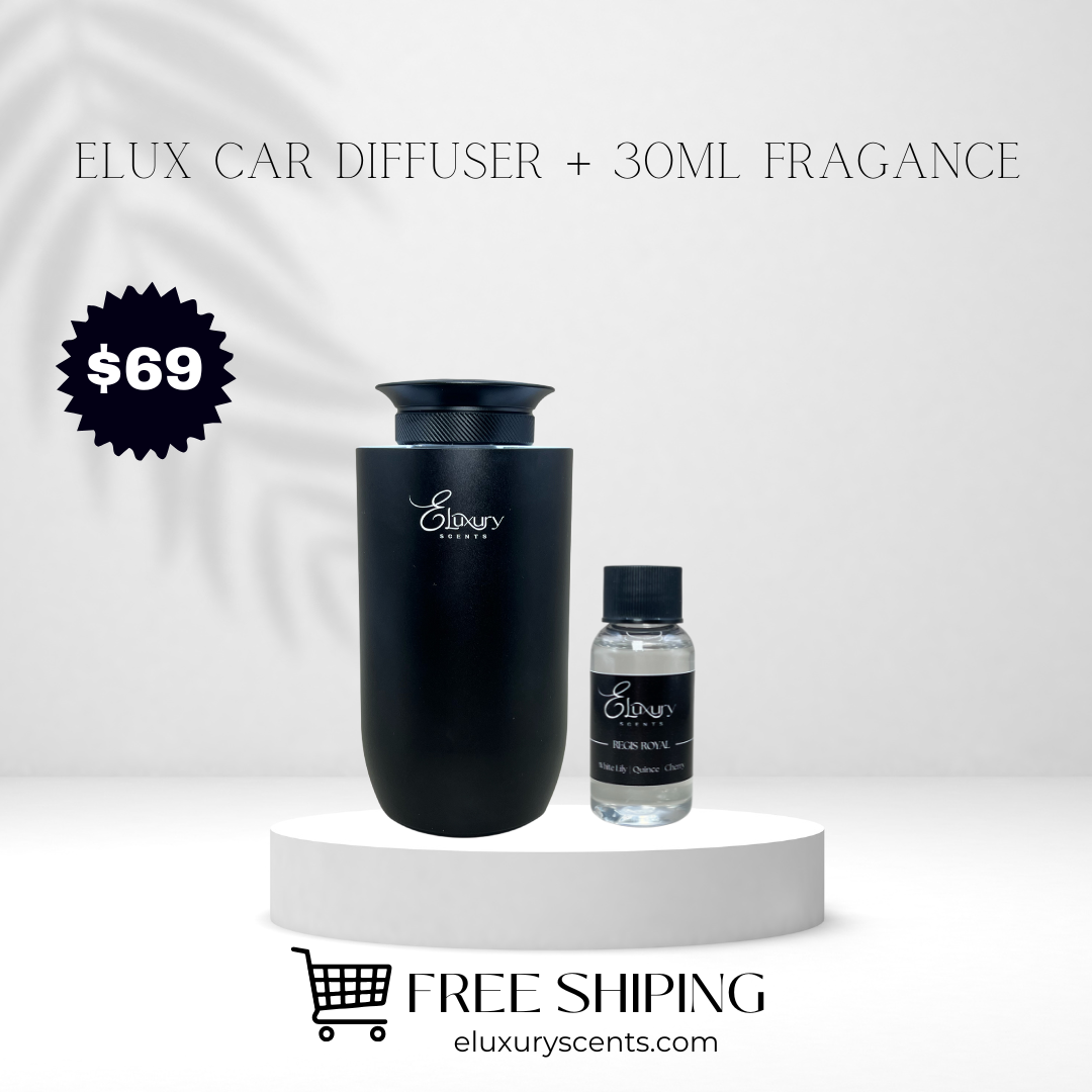 KIT 3 (ELUX CAR DIFFUSER + 30ML FRAGANCE)